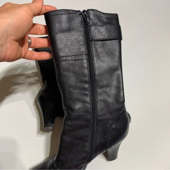 Steve Madden Equal rounded toe heeled leather boots - Picture 4 of 7